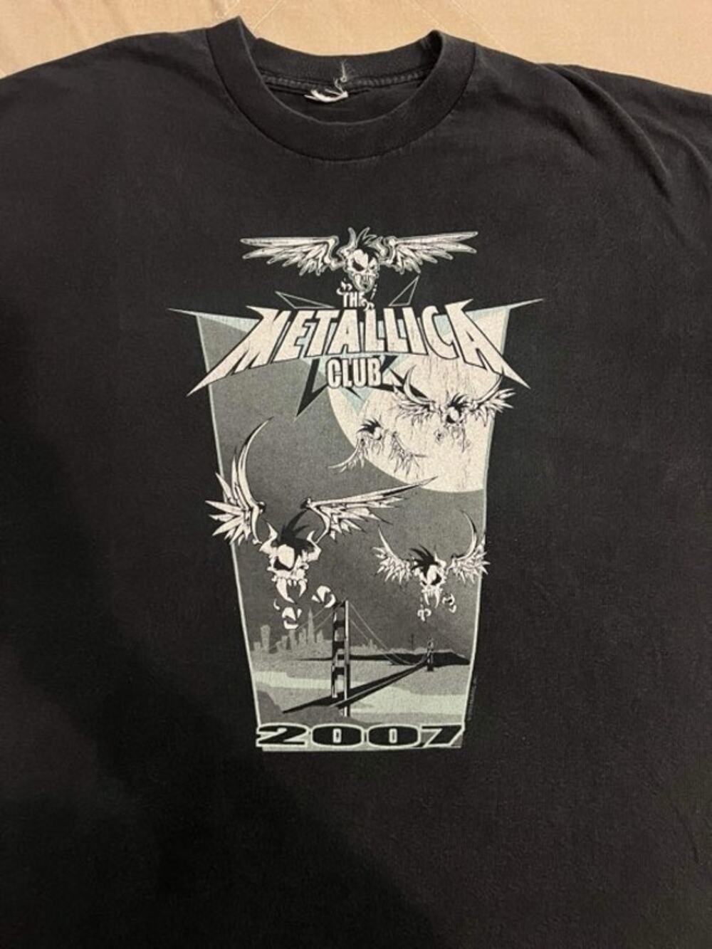 Metallica club 2007 t shirt for men 2XL-3XL MEN